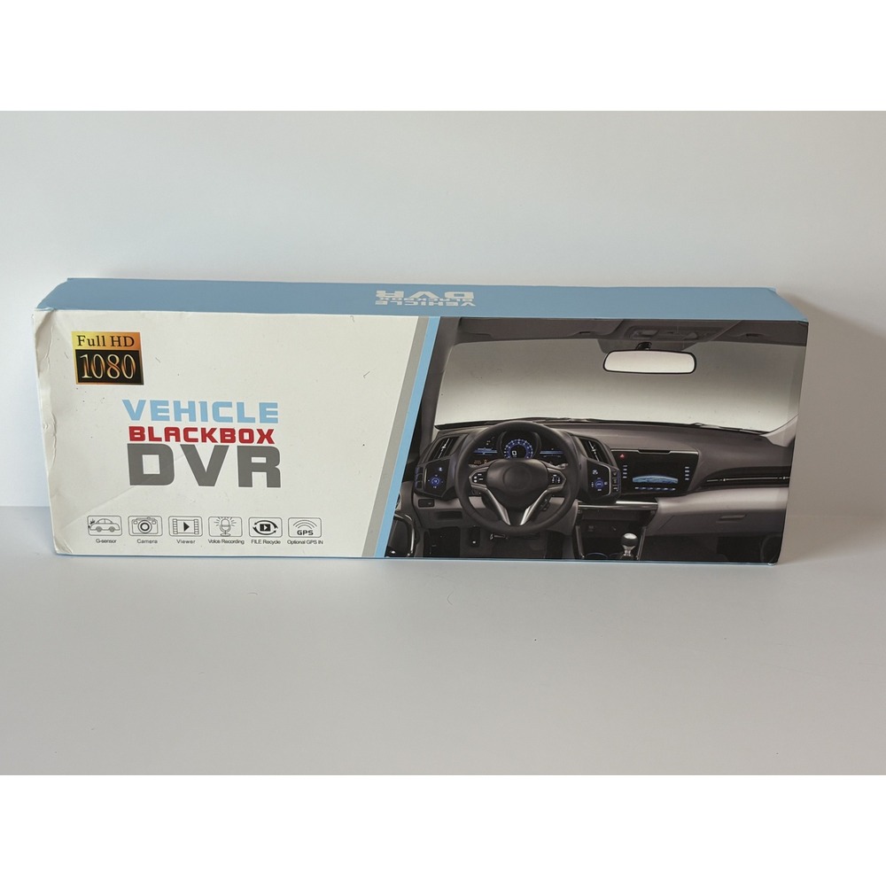 Vehicle Blackbox DVR Full HD 1080P Rearview Mirror Dash Cam Dual Lens 4.3 Screen
